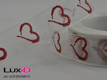Abstract heart we  01 white 25mm x 20m